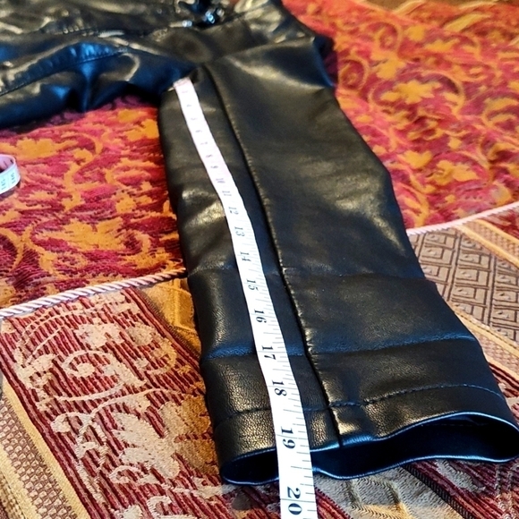 A.N.A. vegan leather  🖤 black moto jacket sz. Small - Picture 4 of 10